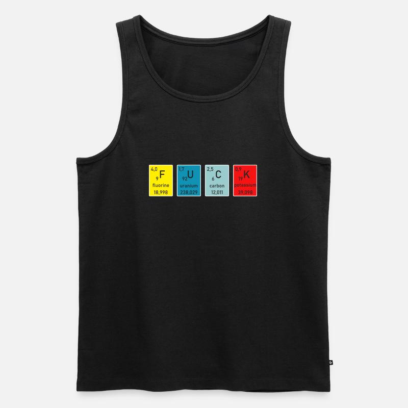fuck mendeleev - Männer Premium Bio Tank Top - Schwarz