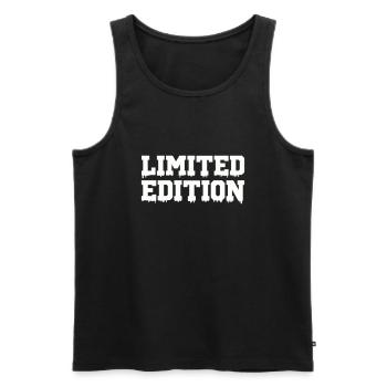 Limited Edition - Men's Premium Organic Tank Top - black - Front - AI Model Male 178 light (178cm)