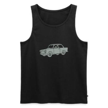  2 - Männer Premium Bio Tank Top - Schwarz - Vorne - AI Model Male 178 light (178cm)