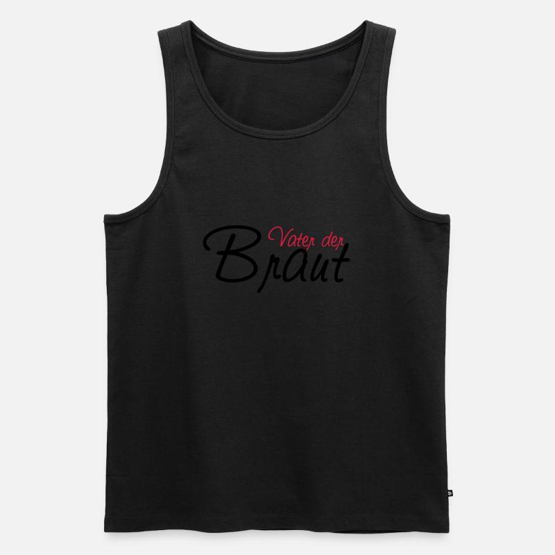 vater_der_braut - Männer Premium Bio Tank Top - Schwarz