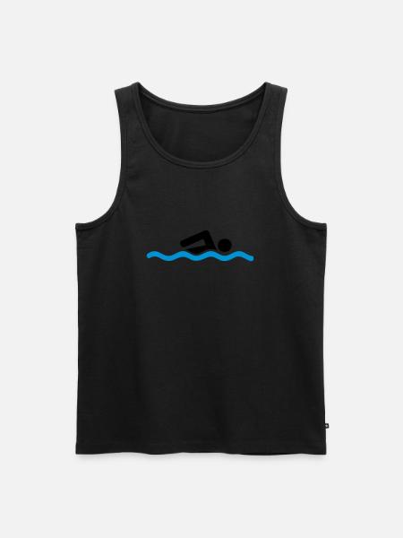 swimmer - Men's Premium Organic Tank Top - black