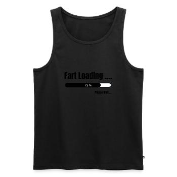 Furzbeladung - Männer Premium Bio Tank Top - Schwarz - Vorne - AI Model Male 178 light (178cm)