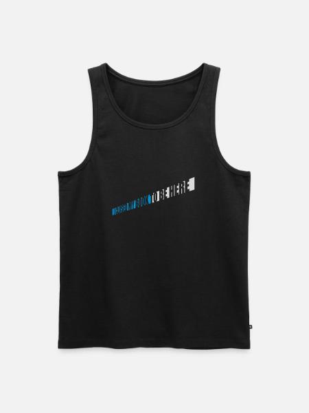 I closed my book - Männer Premium Bio Tank Top - Schwarz