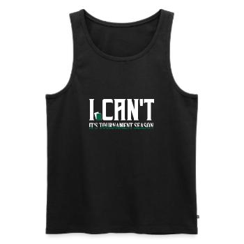 I Can't. It's Tournament Season. Funny TCG Trading - Männer Premium Bio Tank Top - Schwarz - Vorne - Michal (187cm)