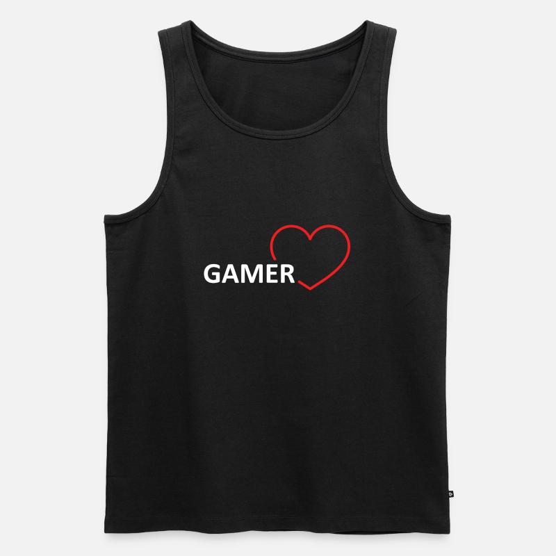 Game Gaming PC - Männer Premium Bio Tank Top - Schwarz