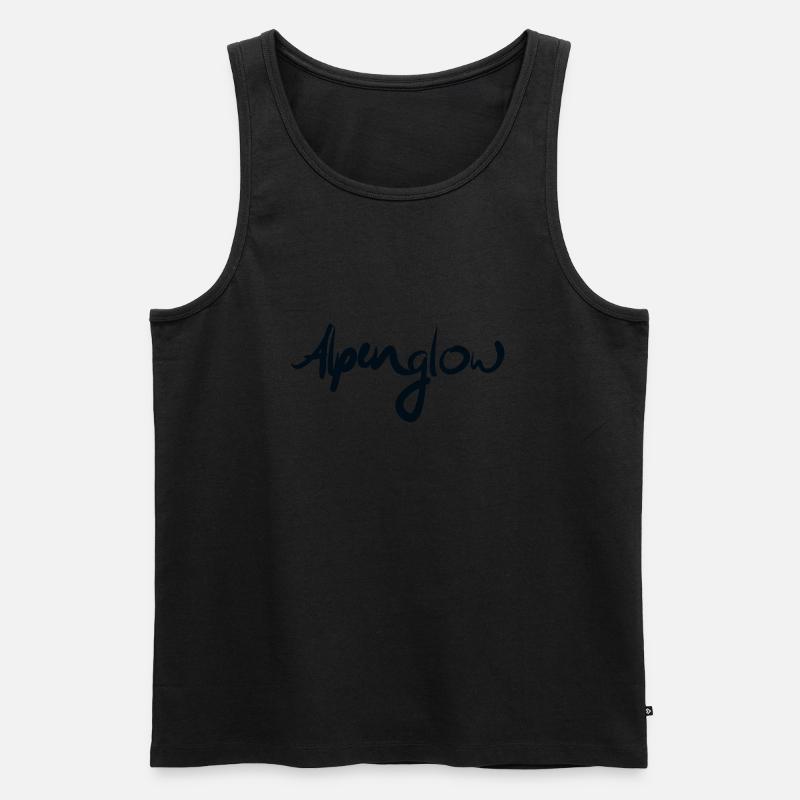 Alpenglow (schwarz) - Männer Premium Bio Tank Top - Schwarz