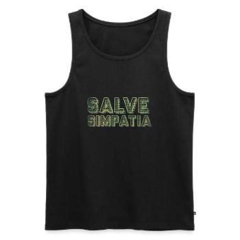 Salve Simpatia - Men's Premium Organic Tank Top - black - Front - AI Model Male 178 light (178cm)