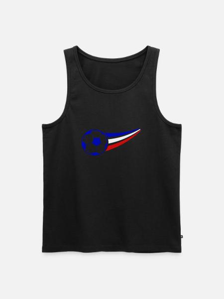 France Soccer - Men's Premium Organic Tank Top - black