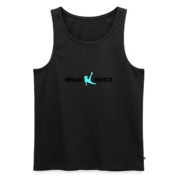 Break Dance 02 - Men's Premium Organic Tank Top - black - Front - AI Model Male 178 light (178cm)
