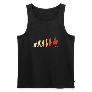 Sport Evolution Equestrian - Men's Premium Organic Tank Top - black - Front - Michal (187cm)