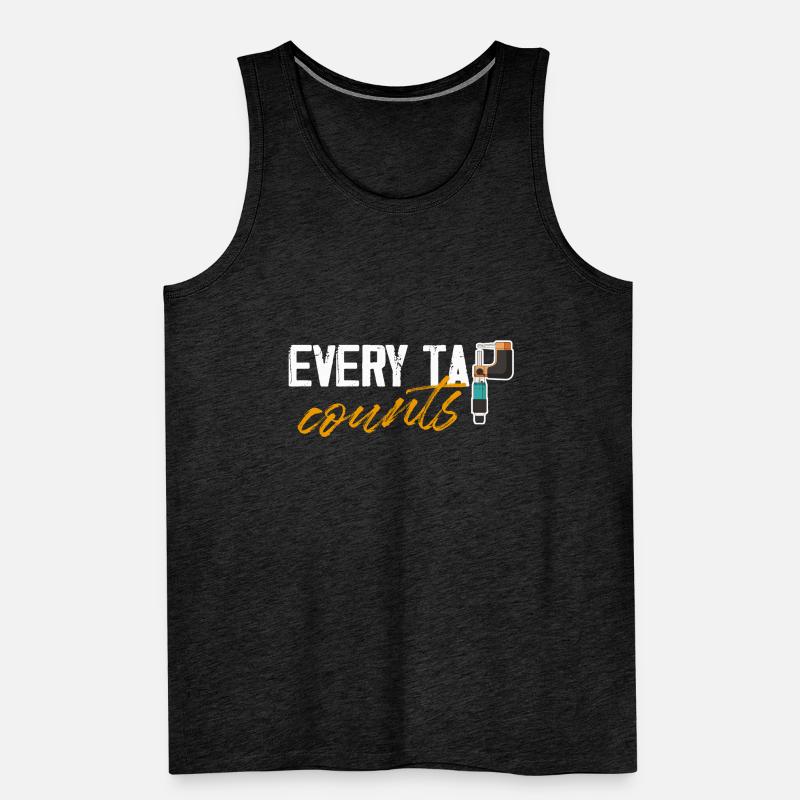 Chaque clic compte à commande numérique par ordinateur Débardeur bio Premium Homme