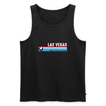 Las Vegas Nevada Est 1905 Vintage Classique Rétro - Débardeur bio Premium Homme - noir - Devant - Michal (187cm)