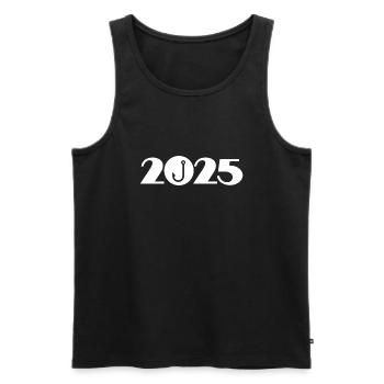 Pêcheur 2025, Pêcheur 2025 - Débardeur bio Premium Homme - noir - Devant - Michal (187cm)