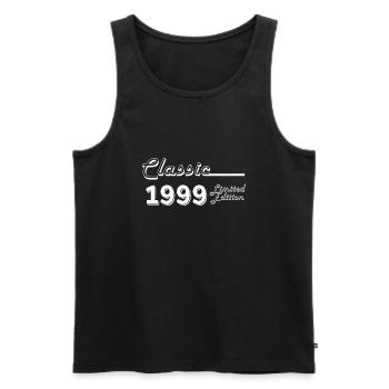 Classic 1999 Limited Edition - Men's Premium Organic Tank Top - black - Front - Michal (187cm)