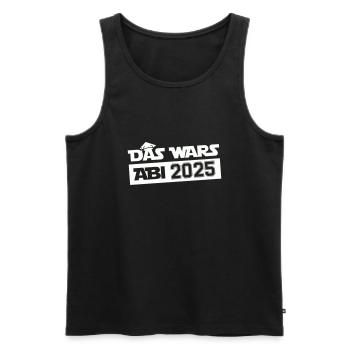 abi das wars 2025 - Männer Premium Bio Tank Top - Schwarz - Vorne - AI Model Male 178 light (178cm)