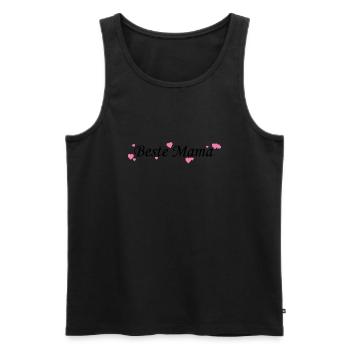 Beste Mama - Männer Premium Bio Tank Top - Schwarz - Vorne - Michal (187cm)