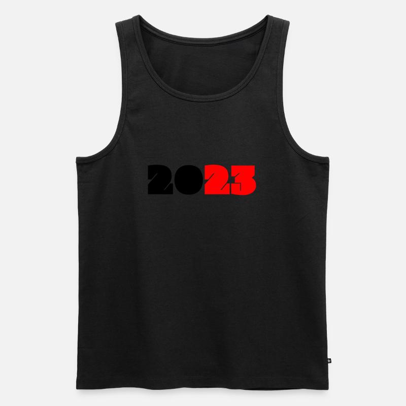 2023 51 - Männer Premium Bio Tank Top - Schwarz