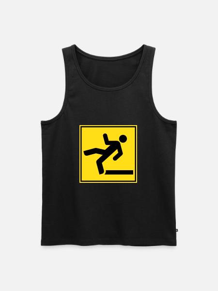 Slipping - Men's Premium Organic Tank Top - black