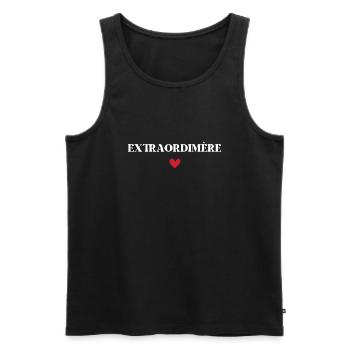 Extraordinarire - Extraordinary Mom - Men's Premium Organic Tank Top - black - Front - AI Model Male 178 light (178cm)