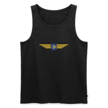 T-shirt Nebraska Fan – Parfait pour les fans ! - Débardeur bio Premium Homme - noir - Devant - Michal (187cm)
