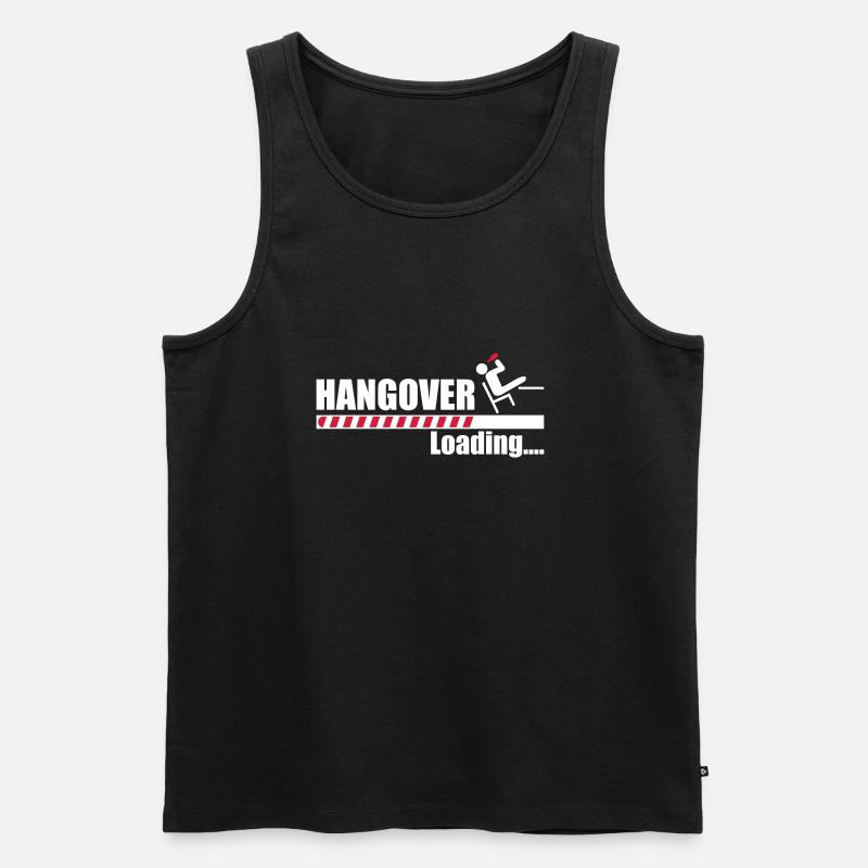 Hangover loading - Männer Premium Bio Tank Top - Schwarz