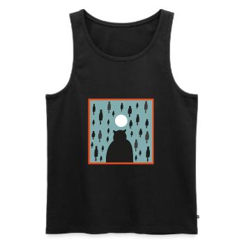 cats rain - Men's Premium Organic Tank Top - charcoal grey - Front - Alexander (188cm)