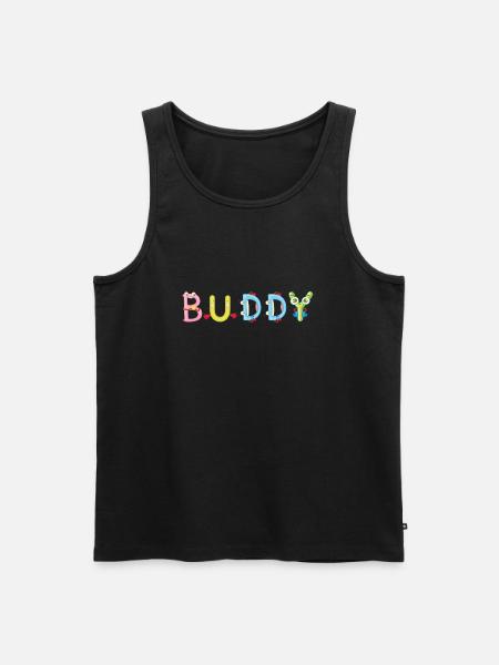 Buddy - Männer Premium Bio Tank Top - Schwarz
