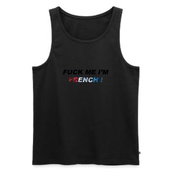 Fuck me black - Débardeur bio Premium Homme - noir - Devant - Michal (187cm)