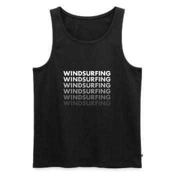 Sport Windsurfing - Men's Premium Organic Tank Top - black - Front - AI Model Male 178 light (178cm)