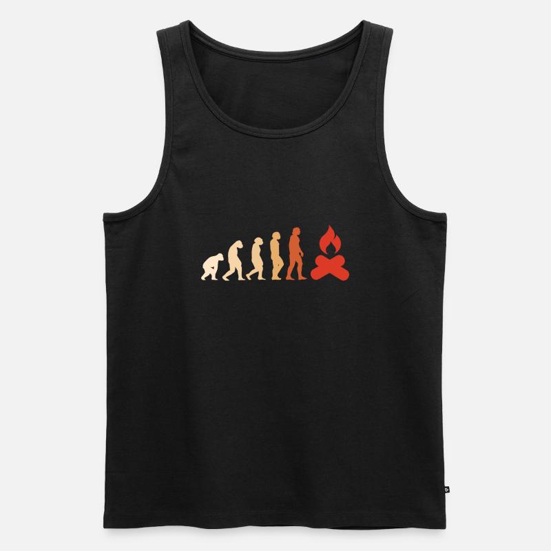 Camper Evolution Camping - Men's Premium Organic Tank Top - black