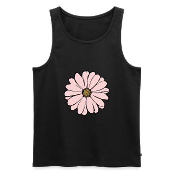 Fleur Rose Fleur Rose Fleurs Rose Fleurs Rose - Débardeur bio Premium Homme - noir - Devant - AI Model Male 178 light (178cm)