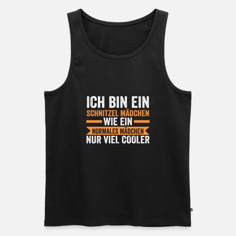Schnitzel Mädchen Schnitzel Mädchen Geschenk - Männer Premium Bio Tank Top - Schwarz
