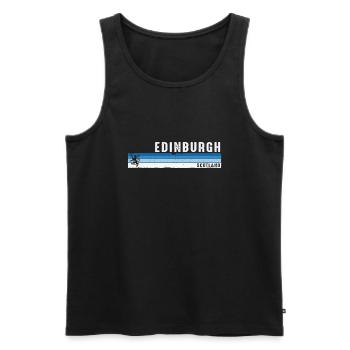 Edinburgh Schottland Schottisches Souvenir für Großbritannien - Männer Premium Bio Tank Top - Schwarz - Vorne - Michal (187cm)