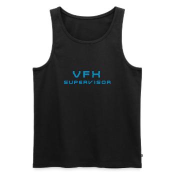 VFX Supervisor VFX Crew - Männer Premium Bio Tank Top - Schwarz - Vorne - AI Model Male 178 light (178cm)