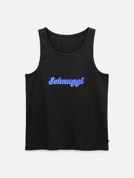 Schnuggi in blue - Men's Premium Organic Tank Top - black