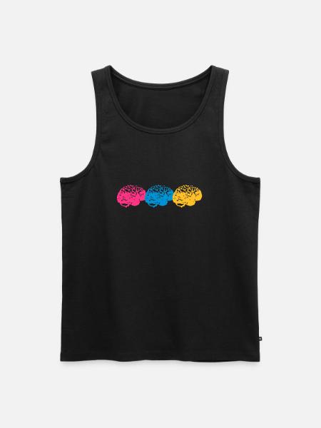 Brains - Men's Premium Organic Tank Top - black