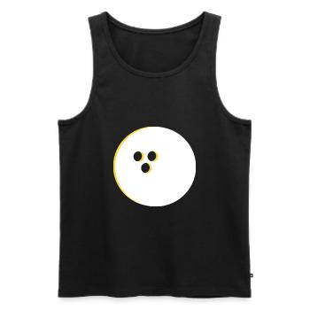 Bowling Ball, Bowling - Men's Premium Organic Tank Top - black - Front - AI Model Male 178 light (178cm)