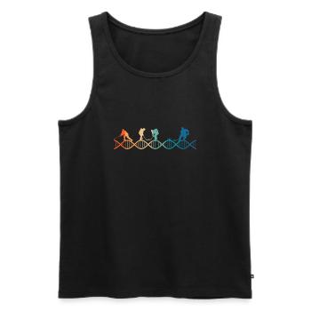 Eishockey liegt in meiner DNA - Männer Premium Bio Tank Top - Schwarz - Vorne - AI Model Male 178 light (178cm)