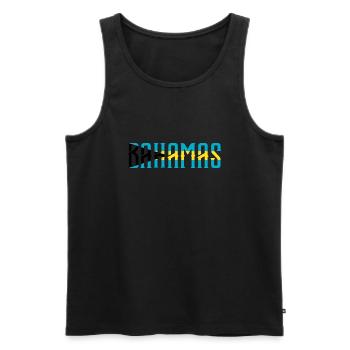 Bahamas - Männer Premium Bio Tank Top - Schwarz - Vorne - Michal (187cm)