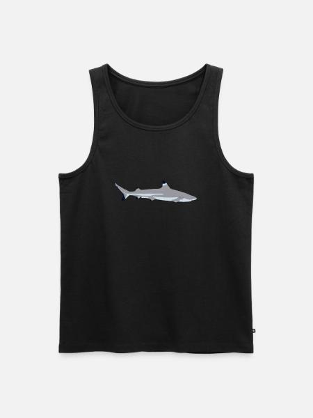 Requin à pointe noire - Débardeur bio Premium Homme - noir