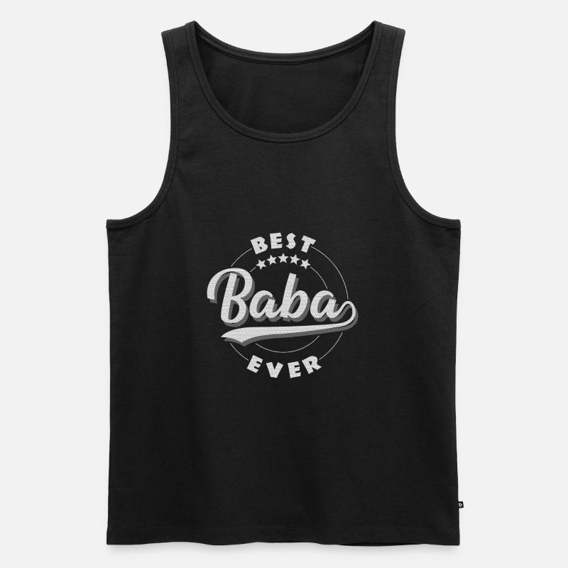 Baba - Männer Premium Bio Tank Top - Schwarz