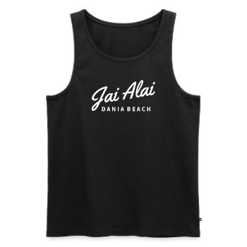 JAI ALAI DANIA BEACH – JEU DE PELOTE BASQUE - Débardeur bio Premium Homme - noir - Devant - Michal (187cm)