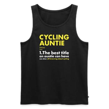 Sport Auntie Cyclisme - Débardeur bio Premium Homme - noir - Devant - Michal (187cm)