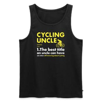 Sport Oncle Cyclisme - Débardeur bio Premium Homme - noir - Devant - Michal (187cm)