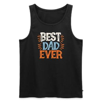 Best dad ever - Débardeur bio Premium Homme - noir - Devant - Michal (187cm)