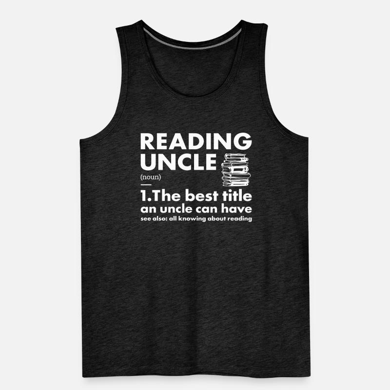 Reader Uncle Definition Reading Männer Premium Bio Tank Top