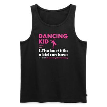 Danseur Kid Définition Danse - Débardeur bio Premium Homme - noir - Devant - Michal (187cm)