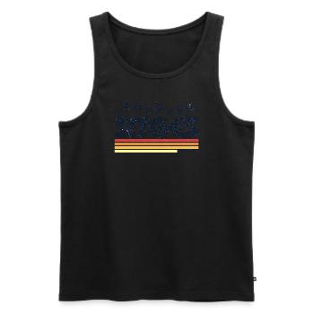 Sitges Barcelona Retro Tourismus - Männer Premium Bio Tank Top - Schwarz - Vorne - Michal (187cm)