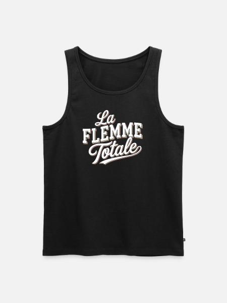 La flemme totale - Débardeur bio Premium Homme - noir