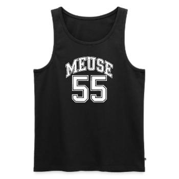Meuse 55 - Débardeur bio Premium Homme - noir - Devant - Michal (187cm)